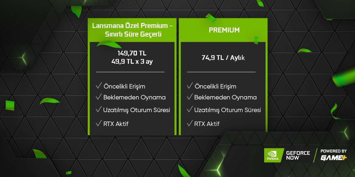 GeForce Now Turkiye Fiyat